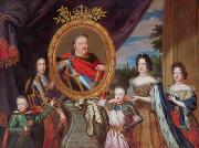 Henri Gascar Apotheosis of John III Sobieski surrounded by his family. oil on canvas